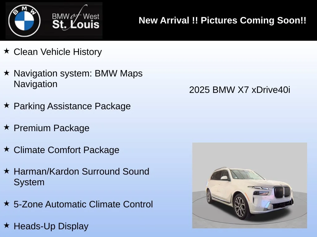 Used 2025 White BMW xDrive40i image 5
