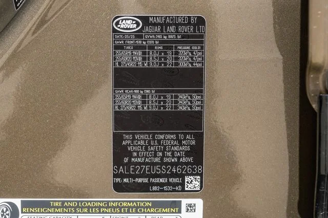 Certified Used 2025 Gondwana Stone Metallic Land Rover X-Dynamic SE image 73