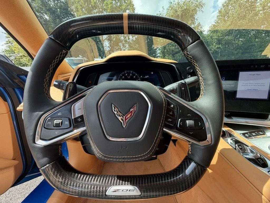 Used 2024 Riptide Blue Metallic Chevrolet 2dr Z06 Coupe w/3LZ w/ Spider Tech Wheels & Front Lift image 14
