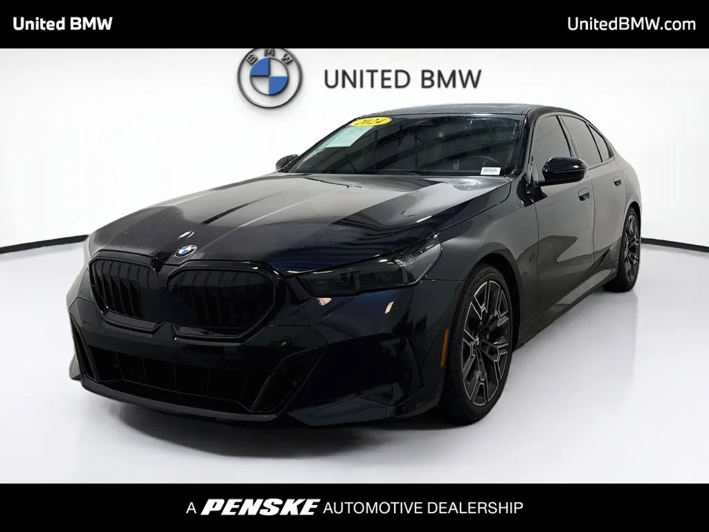 Certified Used 2024 Carbon Black Metallic BMW 530i image 1