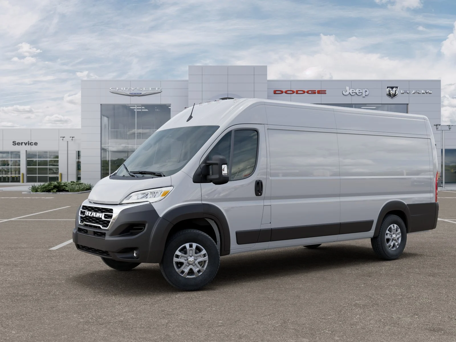 New 2025 Bright White Clearcoat RAM High Roof image 35