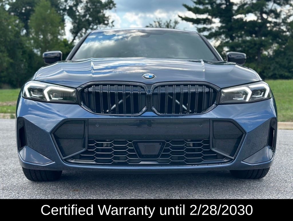 Certified Used 2025 Arctic Race Blue metallic BMW 330i xDrive image 2