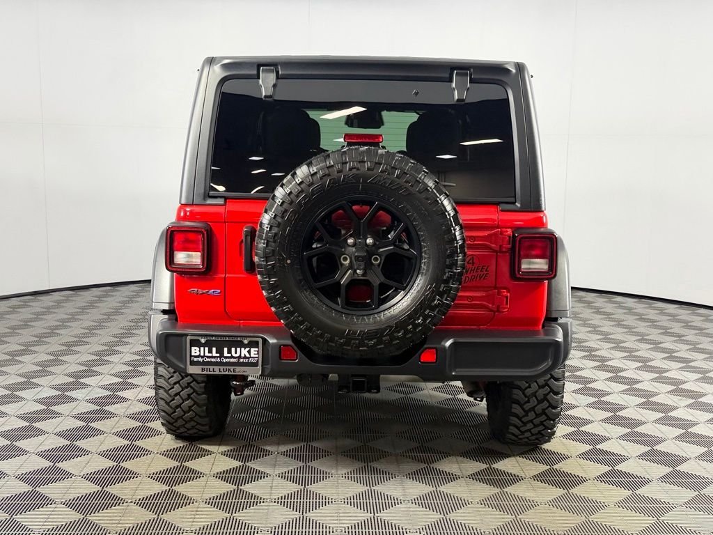Certified Used 2025 Red Jeep Willys 4xe image 8