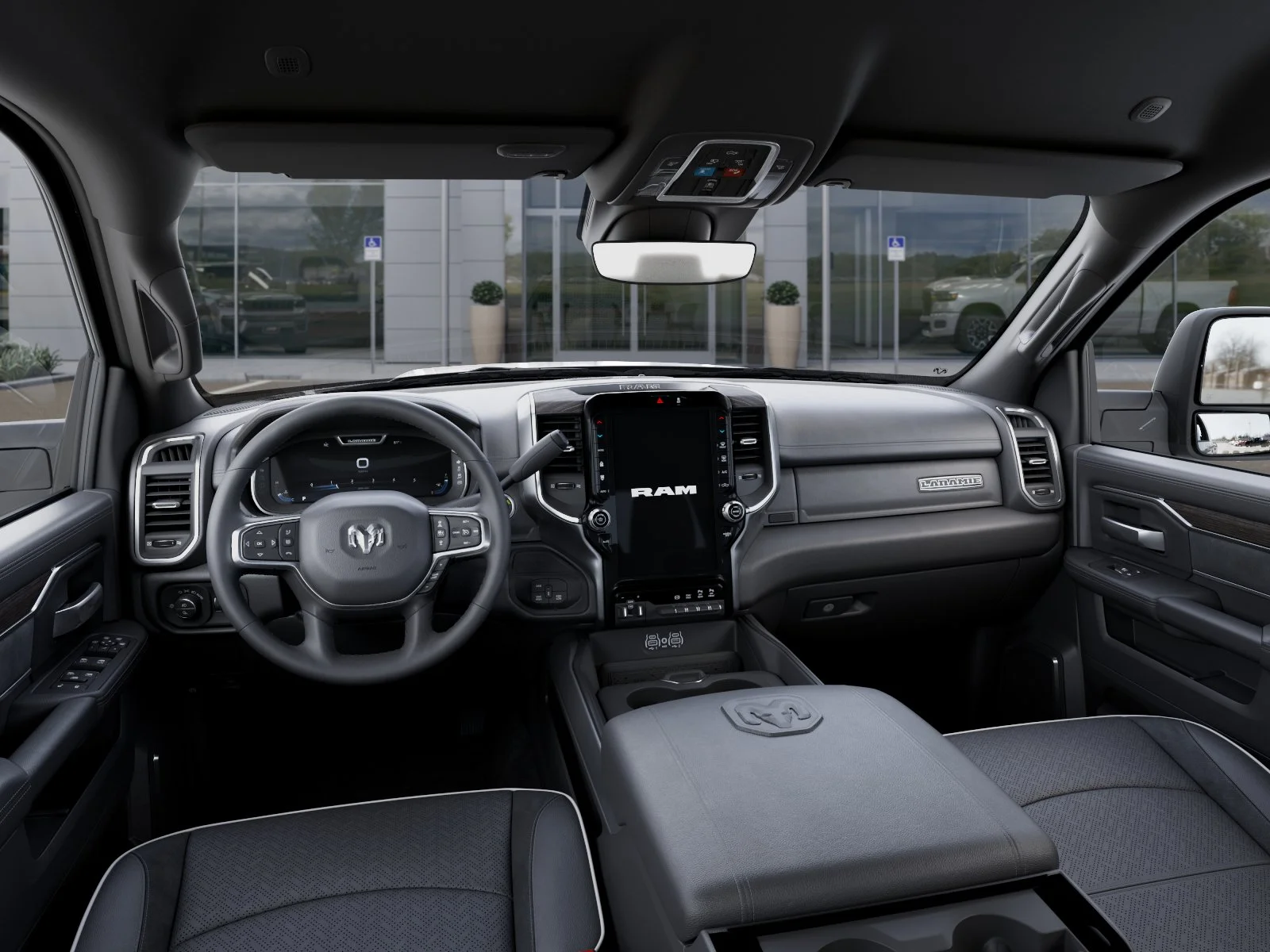 New 2026 Granite Crystal Metallic Clear-Coat Exterior Paint RAM Laramie image 40