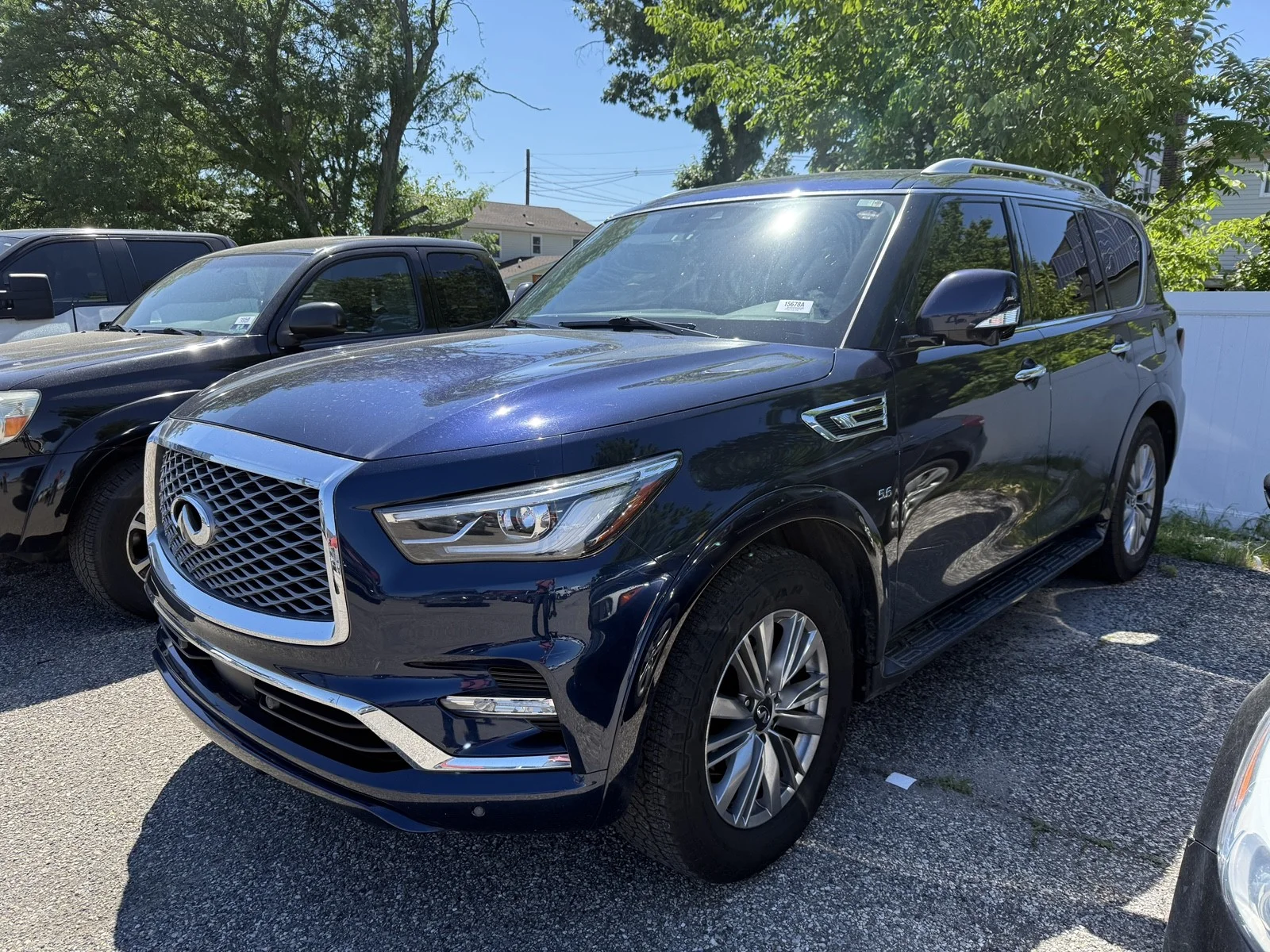 Used 2020 Hermosa Blue INFINITI LUXE AWD image 3