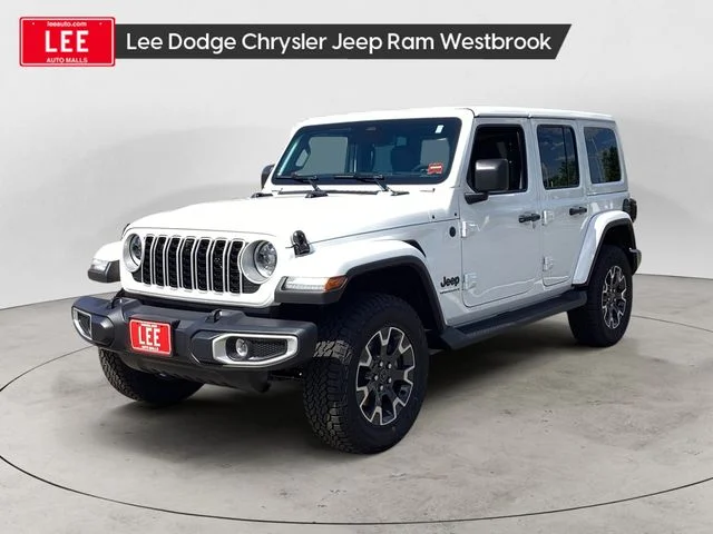 New 2026 Bright White Jeep 4-DOOR SAHARA image 1