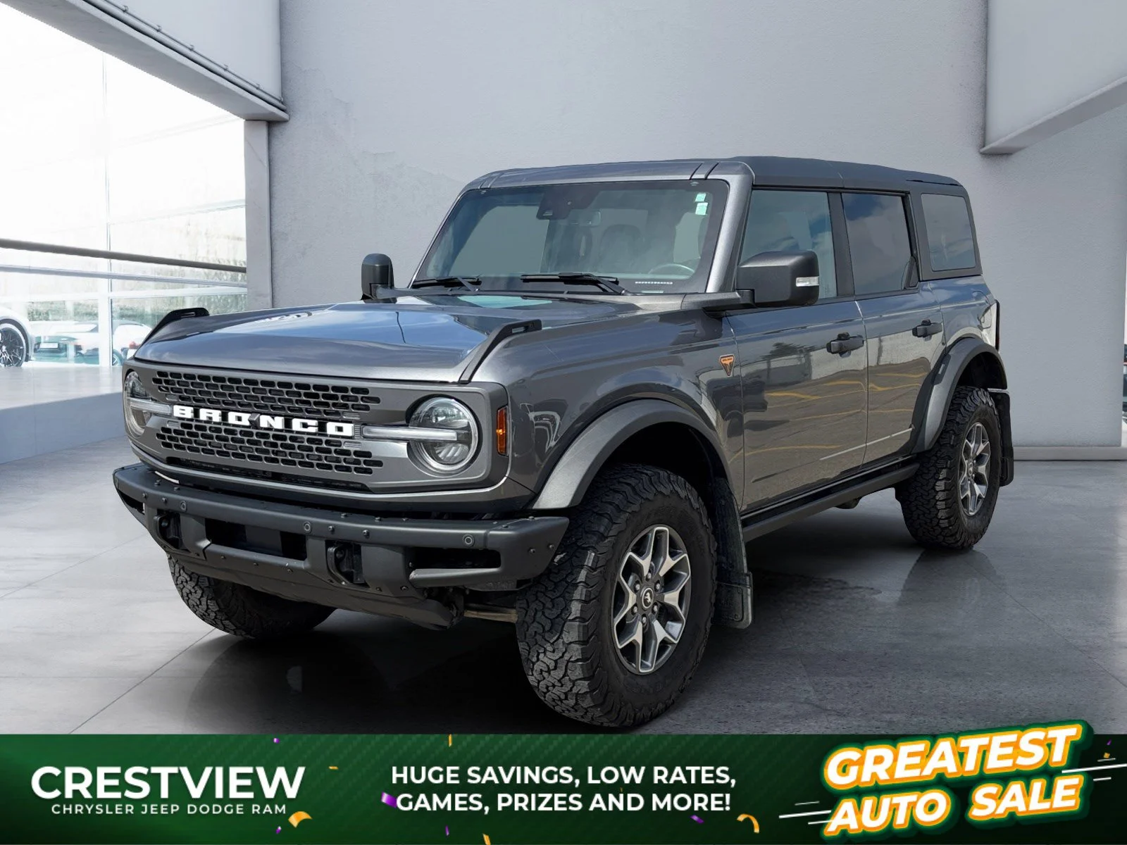 Used 2024 Gray Ford Badlands image 1