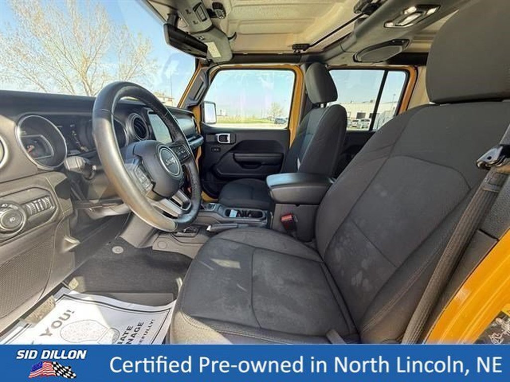 Used 2021 YELLOW Jeep 4x4 Willys Sport 4dr SUV image 21