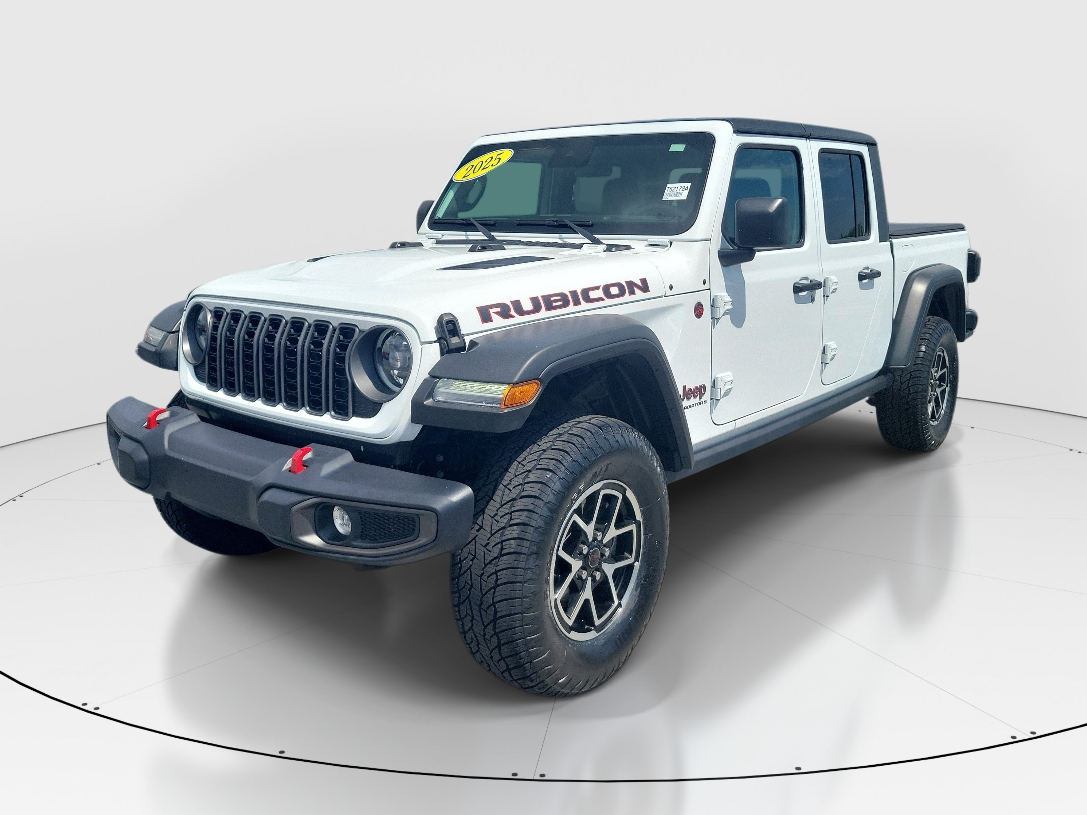 Used 2025 Bright White Clearcoat Jeep Rubicon image 3