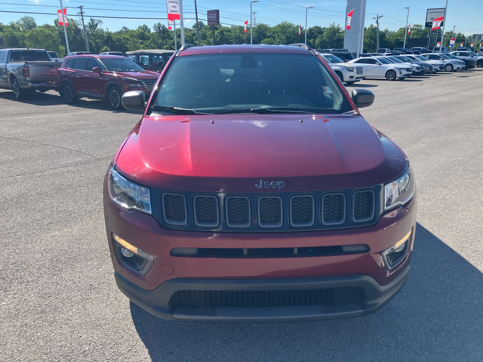 Used 2021 Velvet Red Pearlcoat Jeep 80th Anniversary image 2