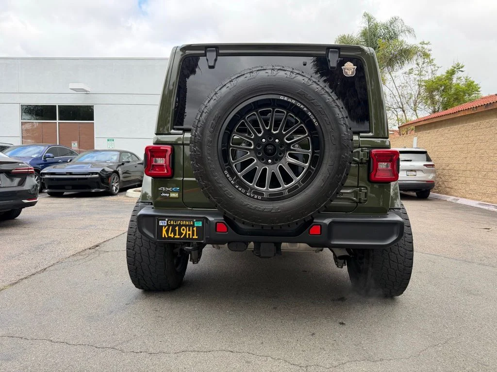 Used 2021 Green Jeep Unlimited Sahara 4xe image 12