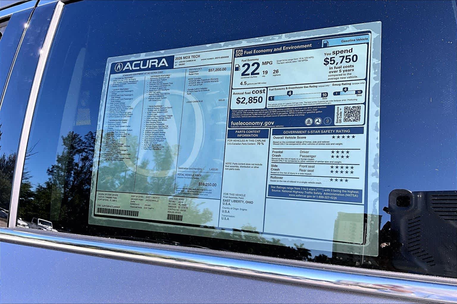 Used 2026 Liquid Carbon Metallic Acura w/Technology Package image 22