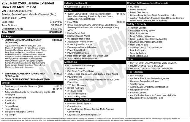 Used 2025 Gray Ram Laramie image 31