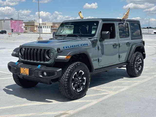 Certified Used 2024 Gray Jeep Rubicon 4xe image 4