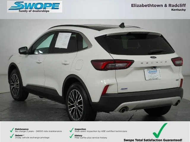 New 2025 Star White Metallic Tri-coat Ford Plug-in Hybrid image 7