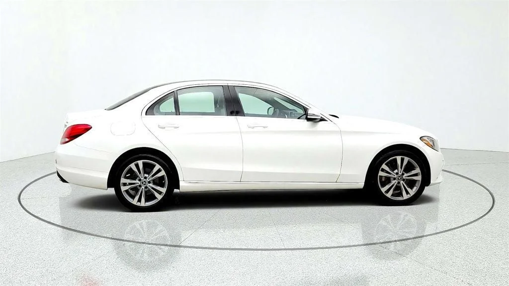 Used 2018 Polar White Mercedes-Benz C 300 4MATIC® Sedan w/ Premium Pkg, Panorama Roof & 18