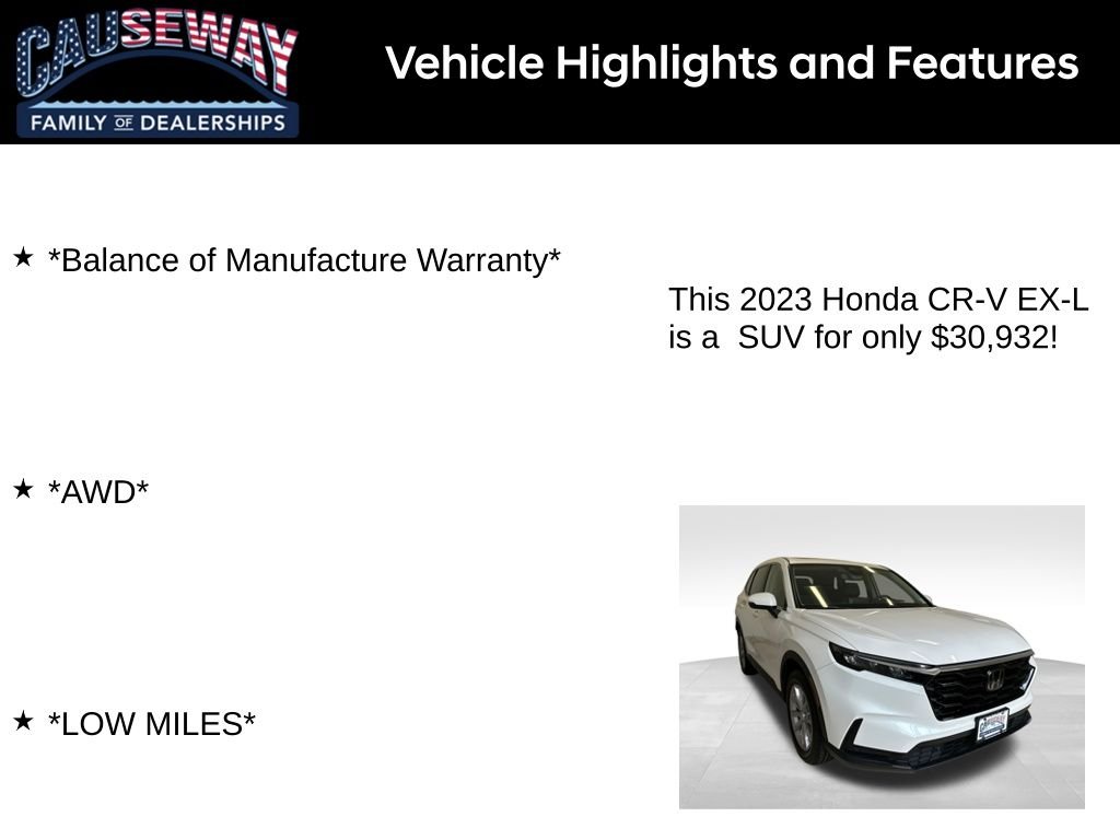 Used 2023 Silver Honda EX-L image 2
