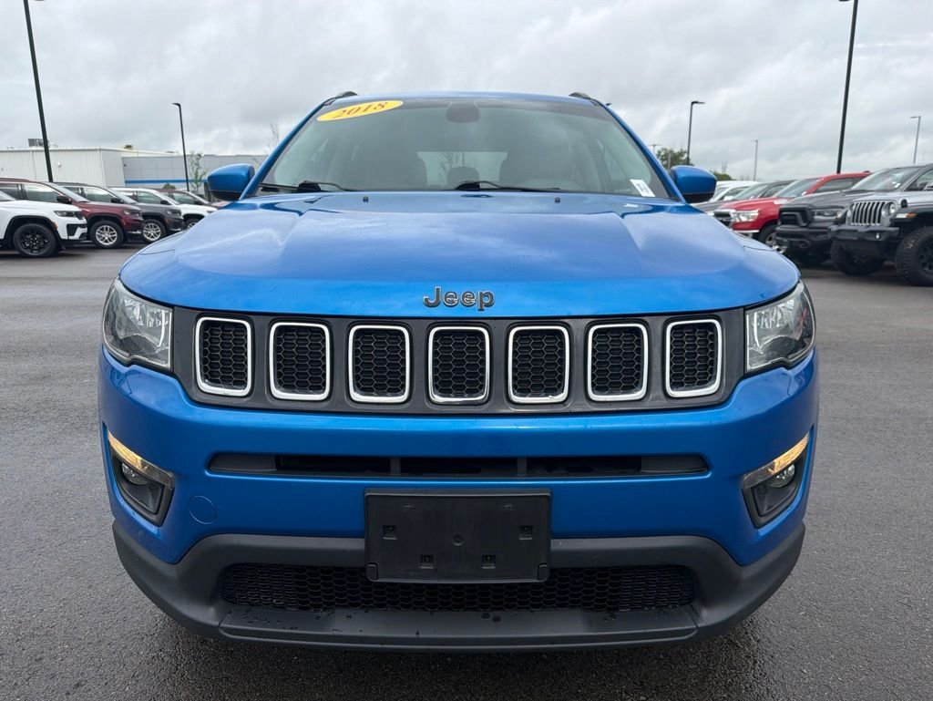 Certified 2018 Jeep Compass Latitude with VIN 3C4NJDBBXJT454169 for sale in Kansas City
