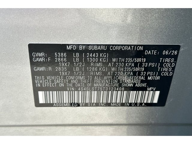 New 2026 ICE SILVER METALLIC Subaru Touring Hybrid image 41