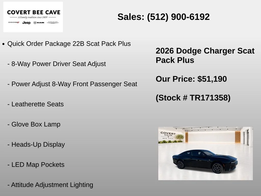 New 2026 Diamond Black Crystal Pearlcoat Dodge Scat Pack Plus image 19