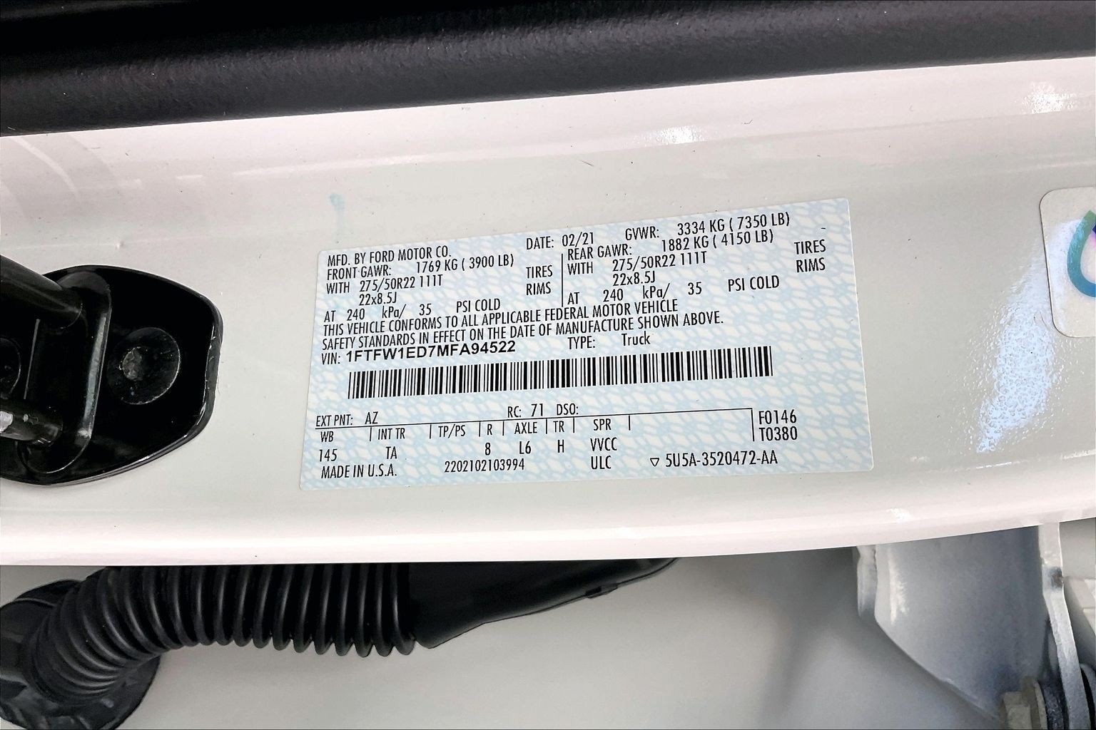 Used 2021 White Ford Limited image 34
