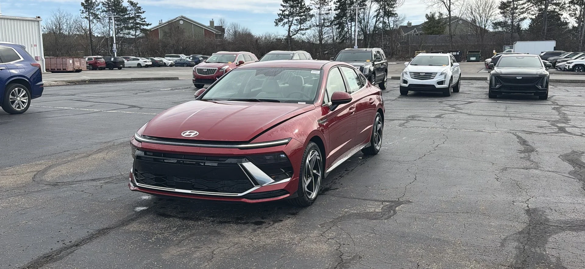 New 2026 Ultimate Red Metallic Hyundai SEL Sport image 1