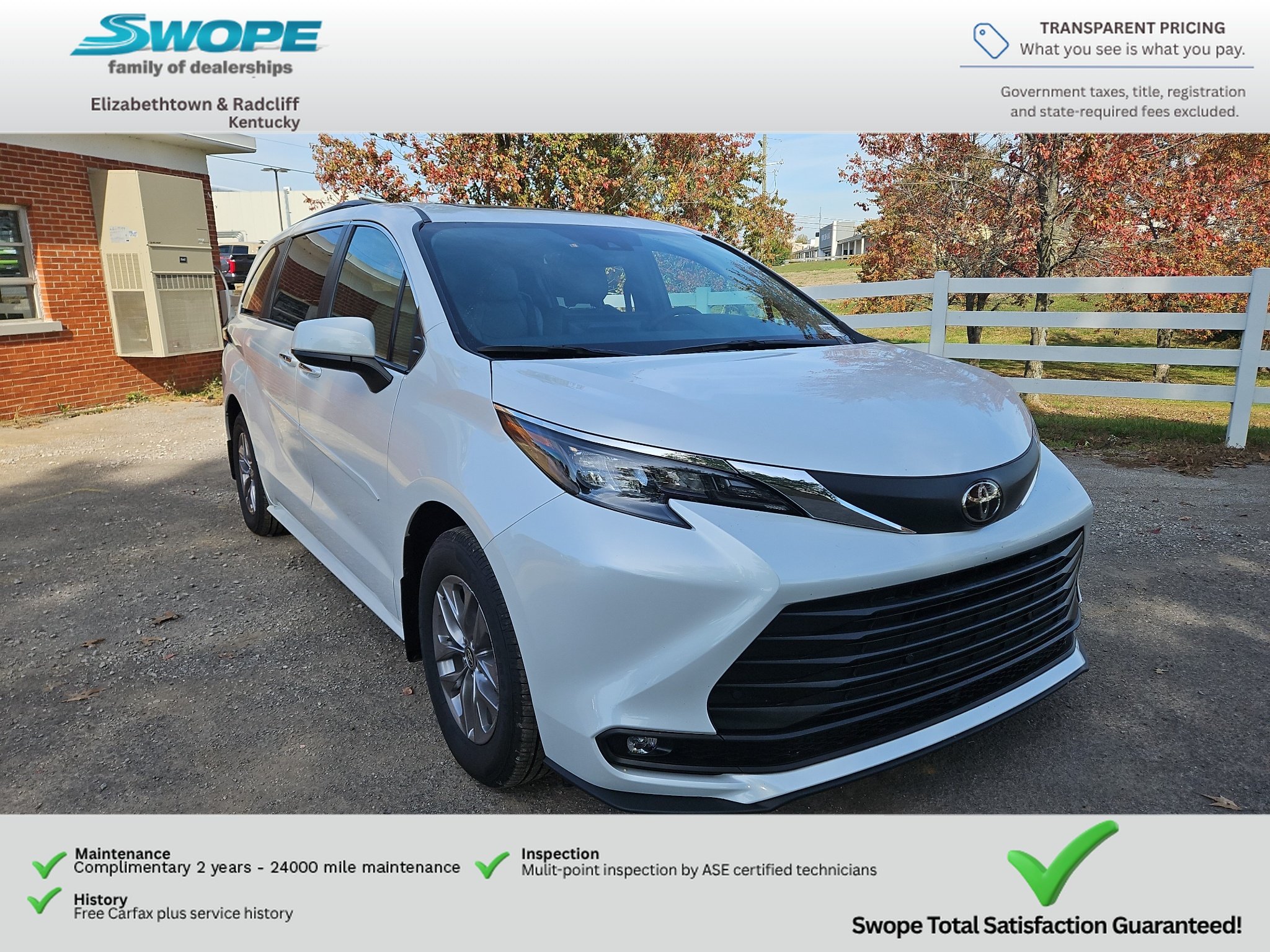 Used 2026 Wind Chill Pearl Toyota XLE image 1