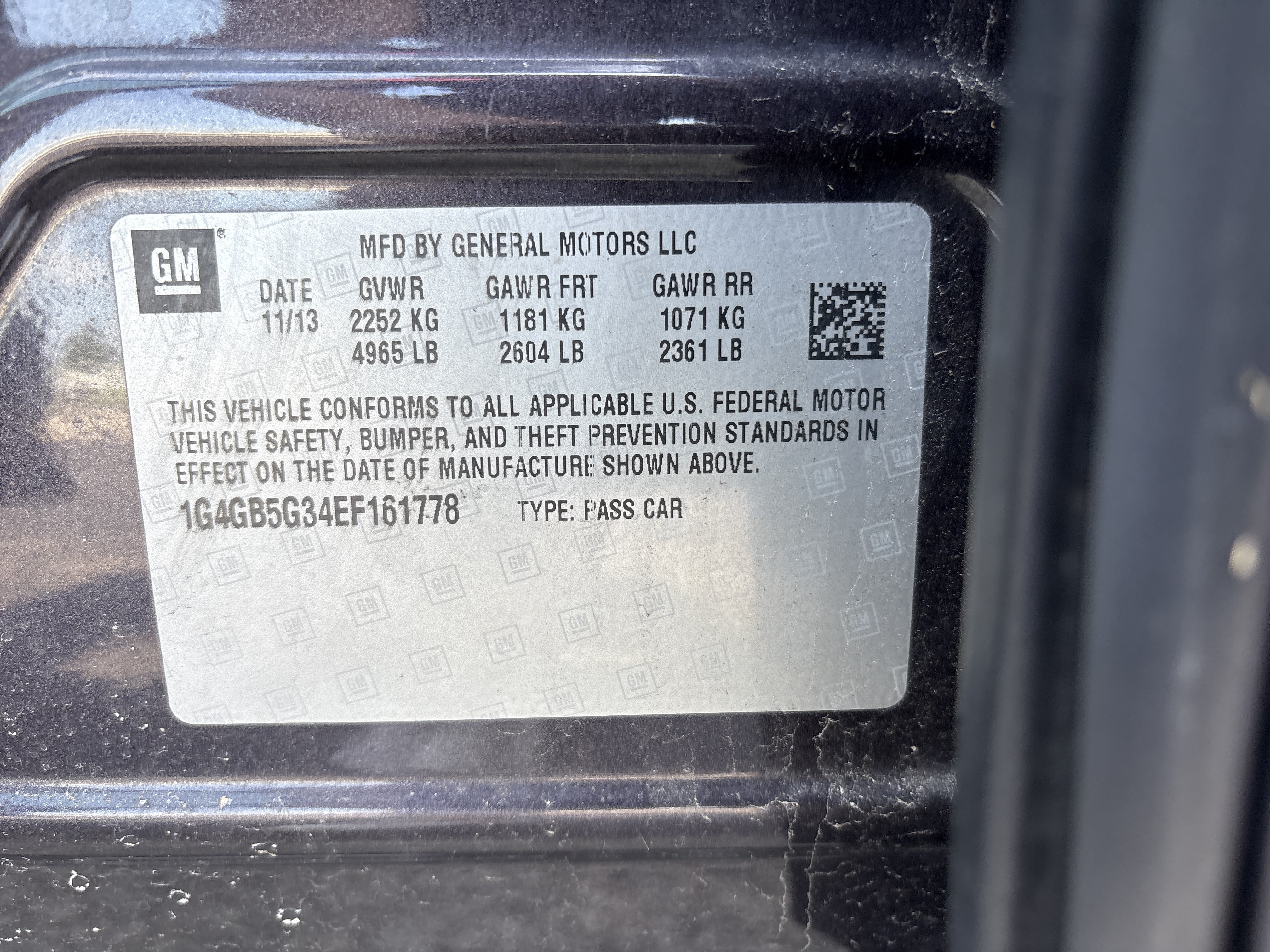 Used 2014 Midnight Amethyst Metallic Buick Leather image 5