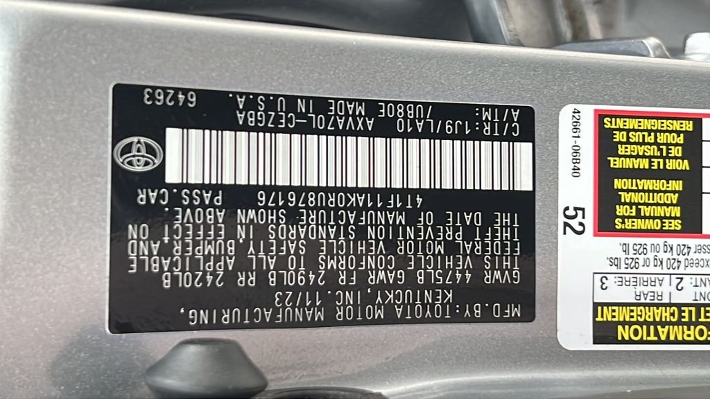 Certified Used 2024 Silver Toyota XLE image 24