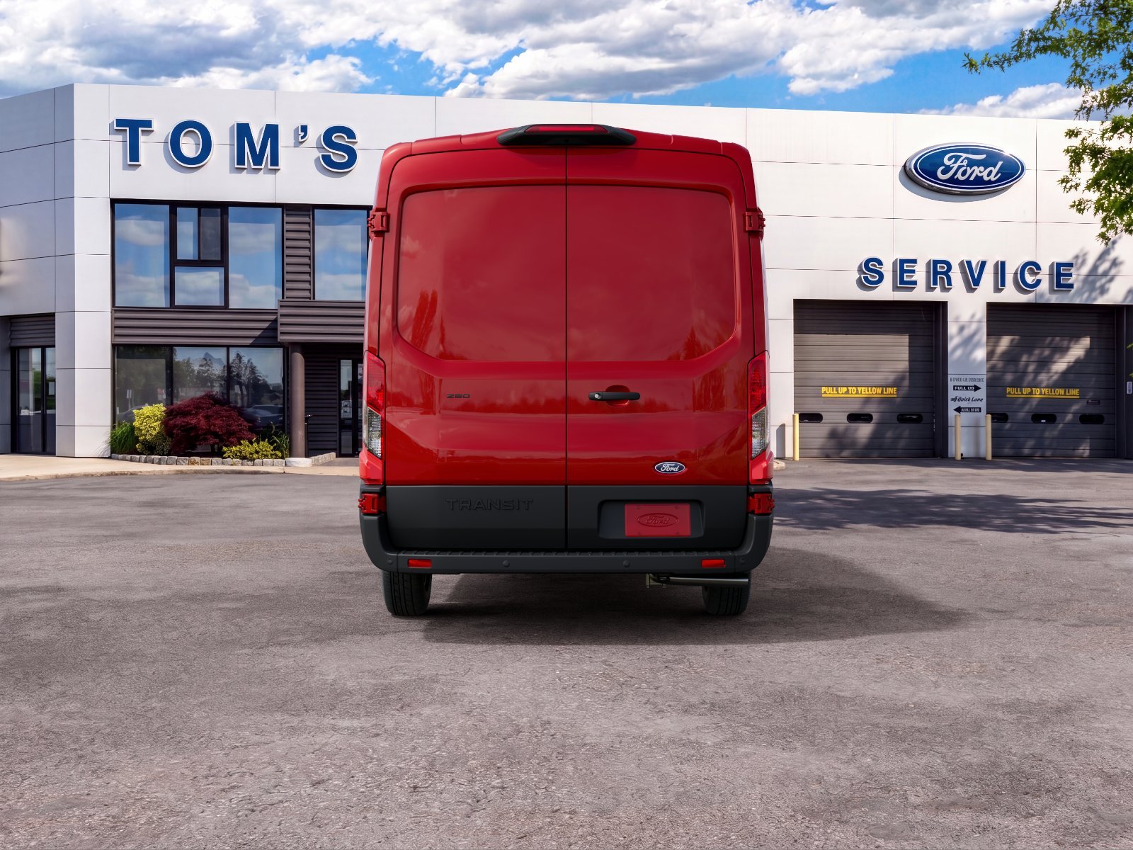 New 2027 Race Red Ford Cargo Van image 7
