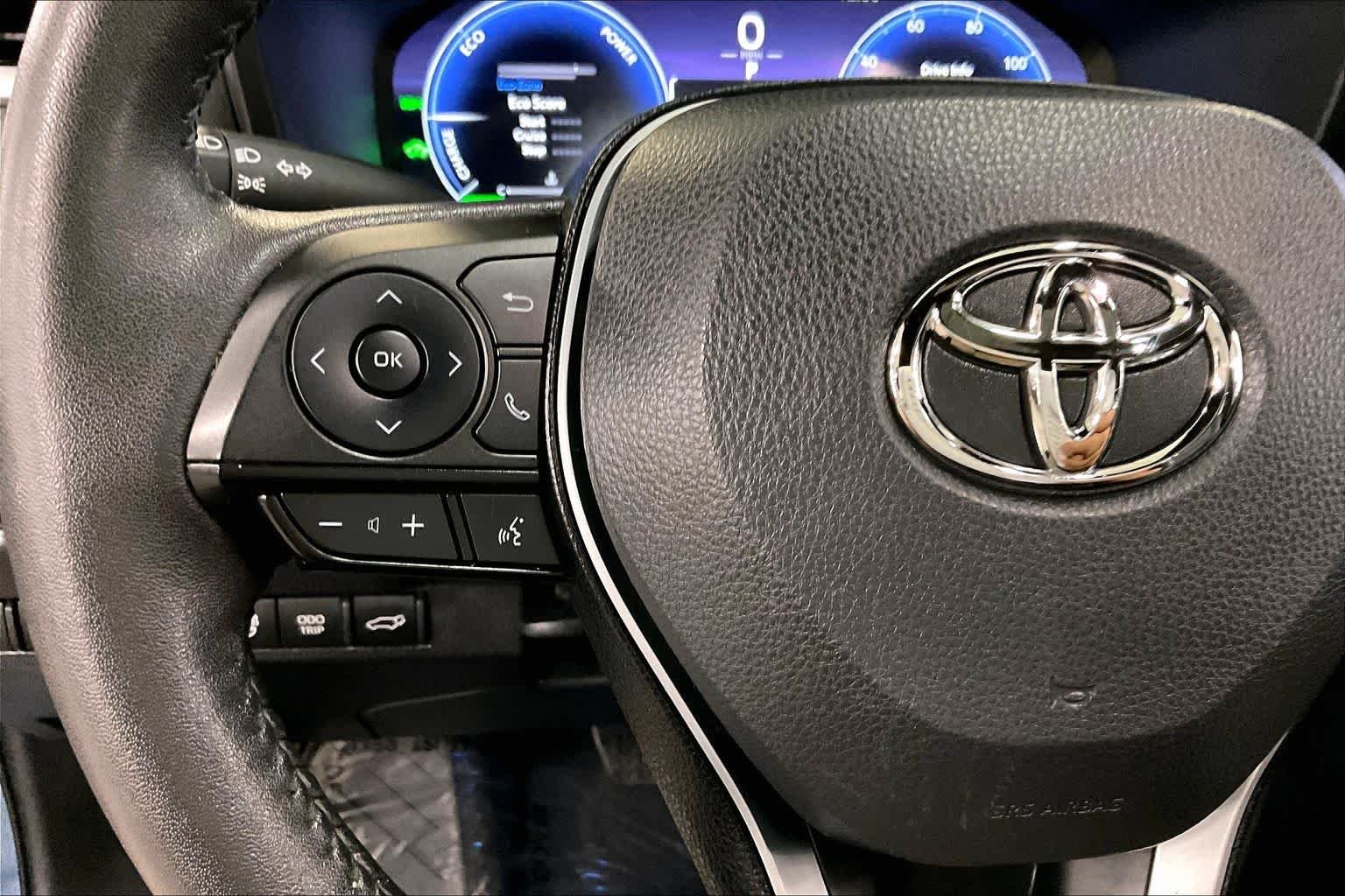 Used 2023 Cavalry Blue/Midnight Black Metallic Toyota Hybrid XSE image 24