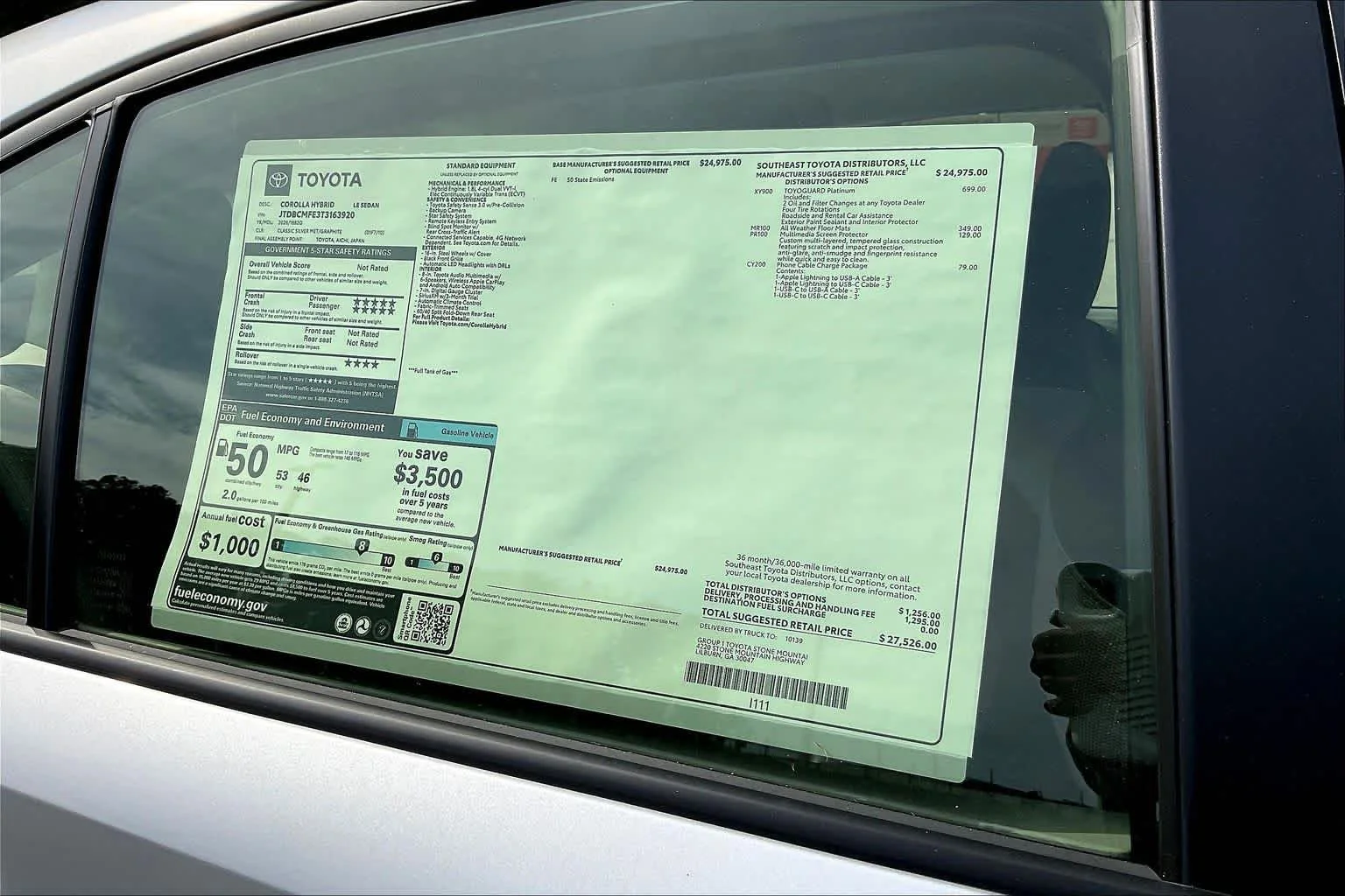 New 2026 Classic Silver Metallic Toyota Hybrid LE image 20
