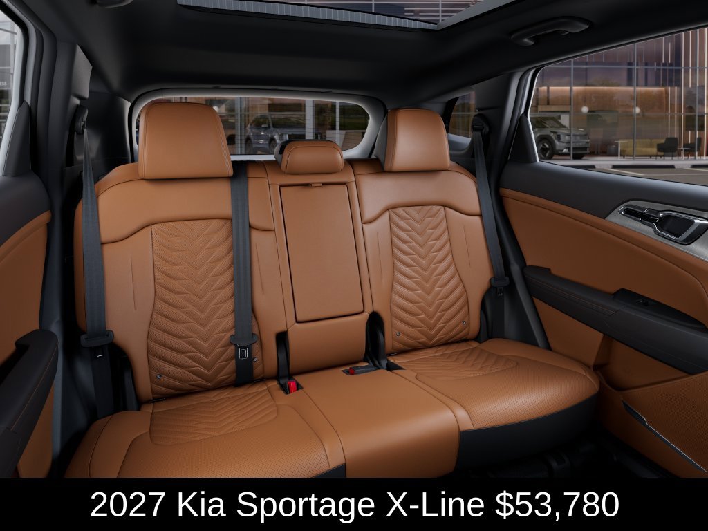New 2027 Glacial White Pearl/Ebony Black Roof Kia X-Line image 16