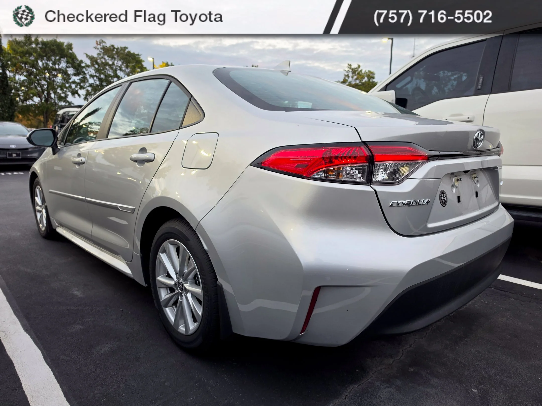 Used 2025 Classic Silver Metallic Toyota LE image 4