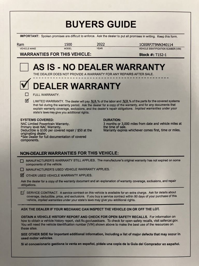 Used 2022 Granite Crystal Metallic Clearcoat Ram Laramie image 36