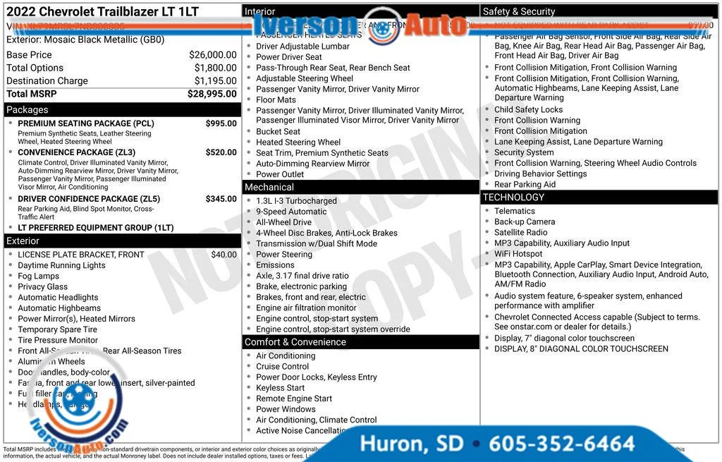 Used 2022 Mosaic Black Metallic Chevrolet LT image 4