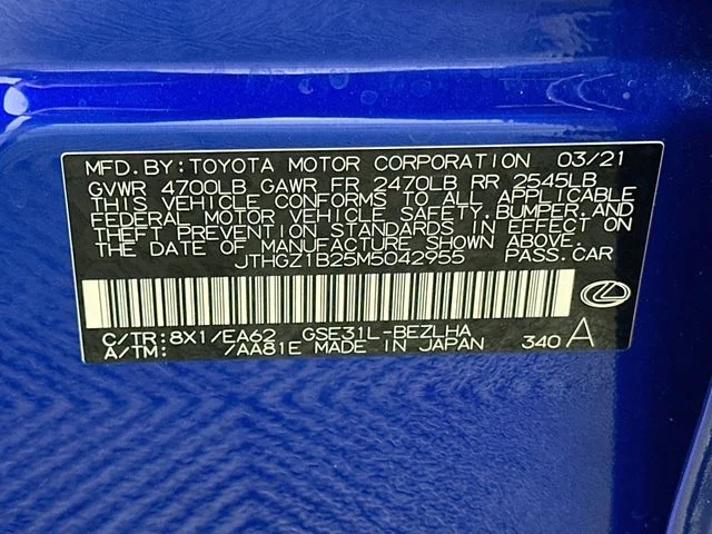 Certified Used 2021 Blue Lexus 350 F SPORT image 25