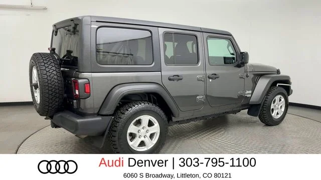 Used 2020 Gray Jeep Unlimited Sport image 2