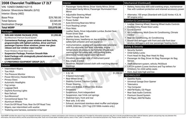 Used 2008 Silver Chevrolet LT image 8