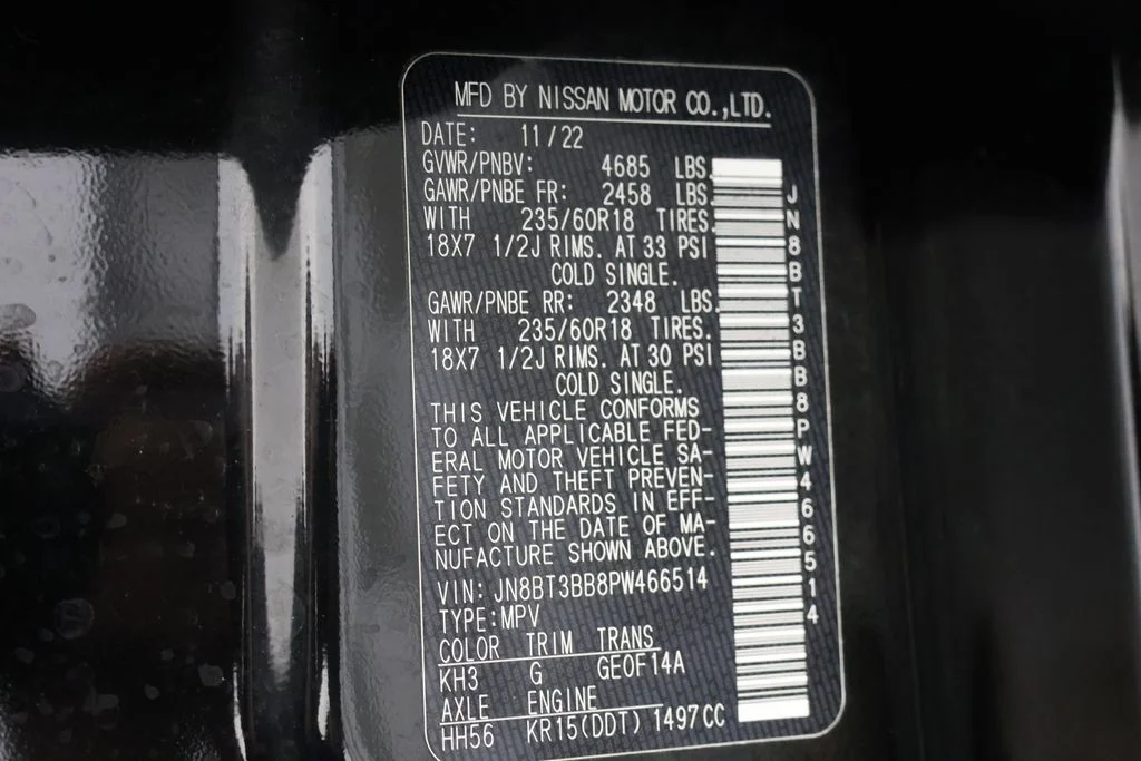 Used 2023 Black Nissan SV image 27