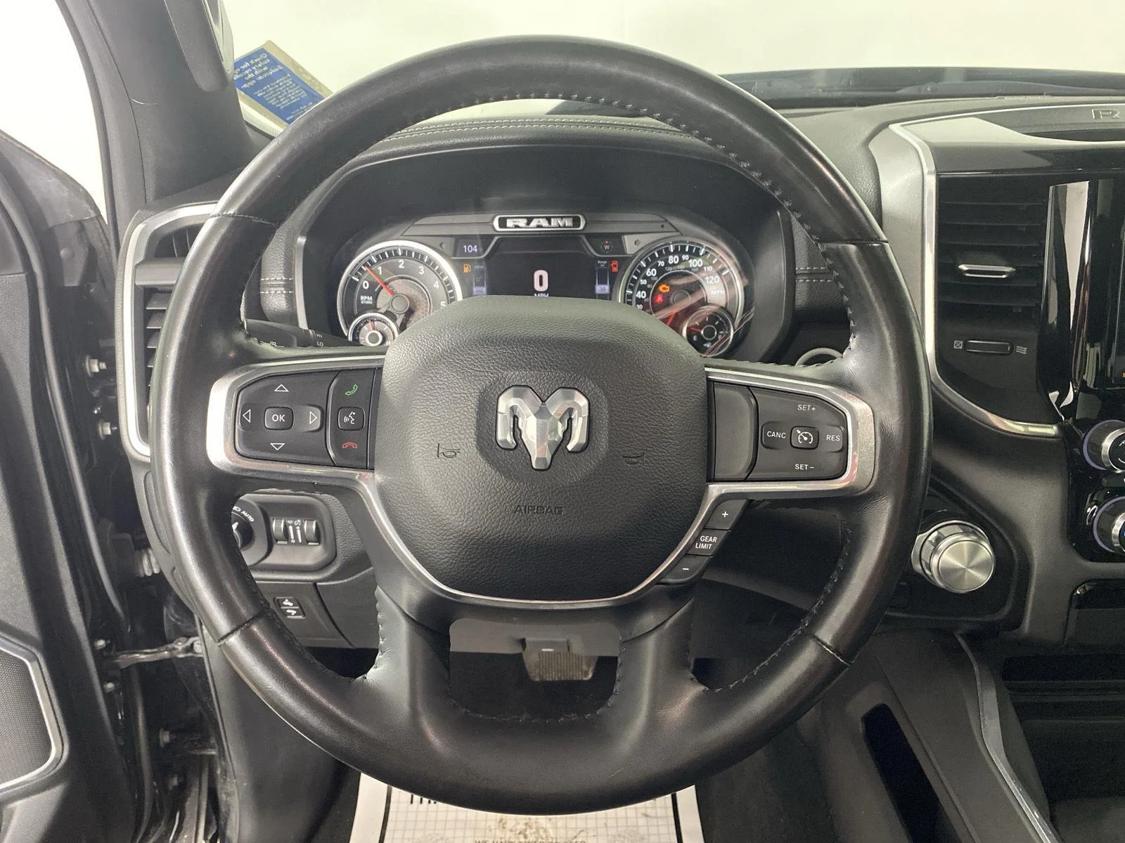 Used 2021 Diamond Black Crystal Pearlcoat Ram Laramie image 19