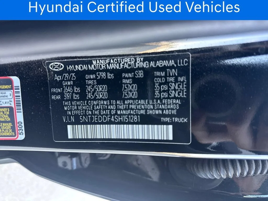 Certified Pre-Owned 2025 Hyundai Santa Cruz Limited