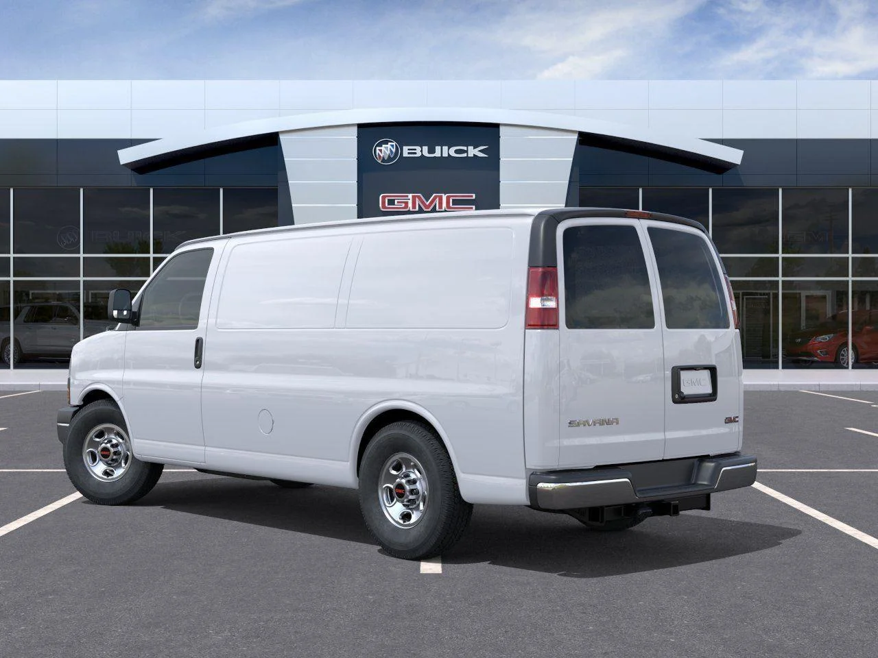 New 2026 Summit White GMC Work Van image 3