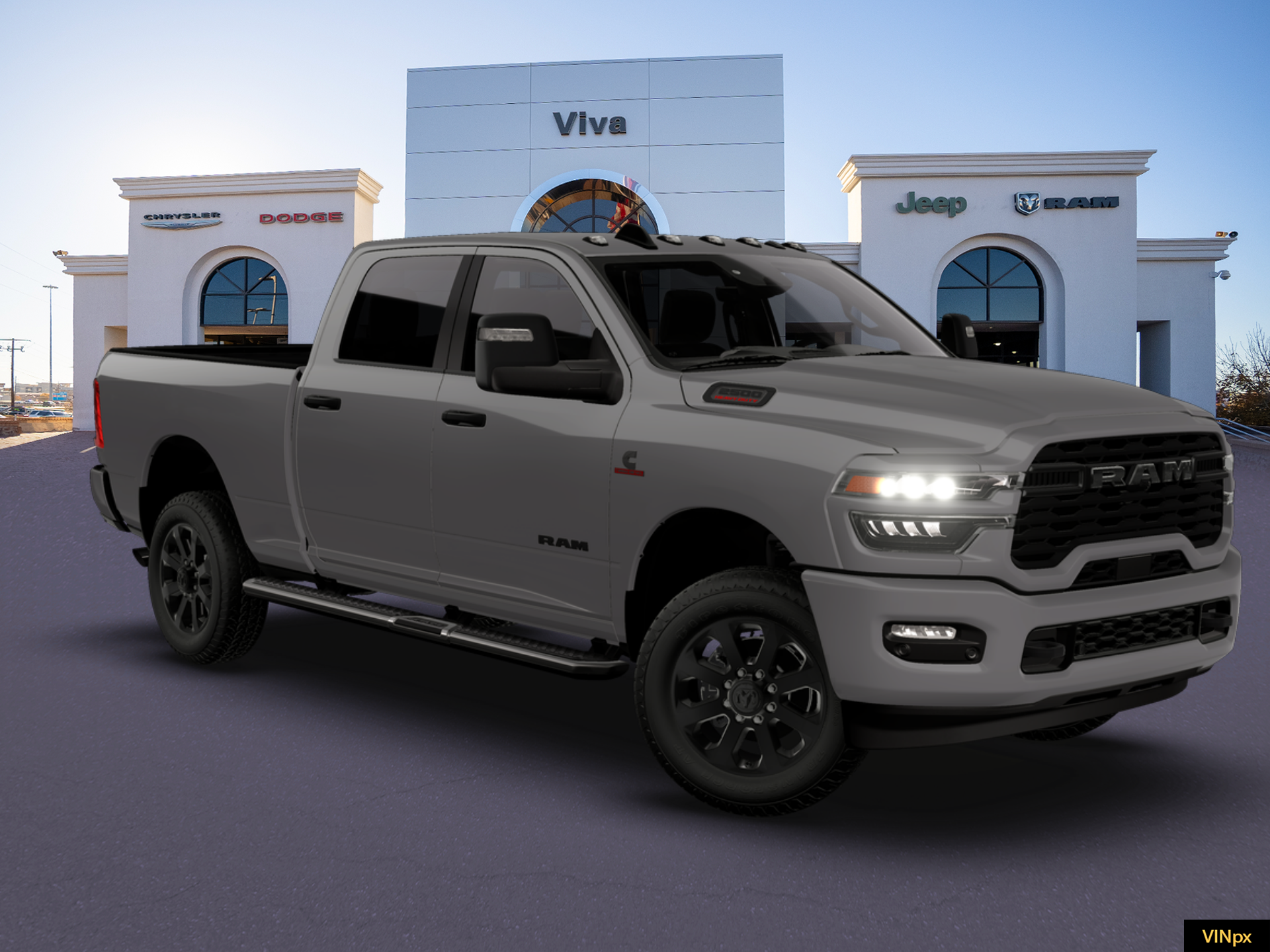 New 2026 Ceramic Gray Clear-Coat Exterior Paint RAM Big Horn image 11