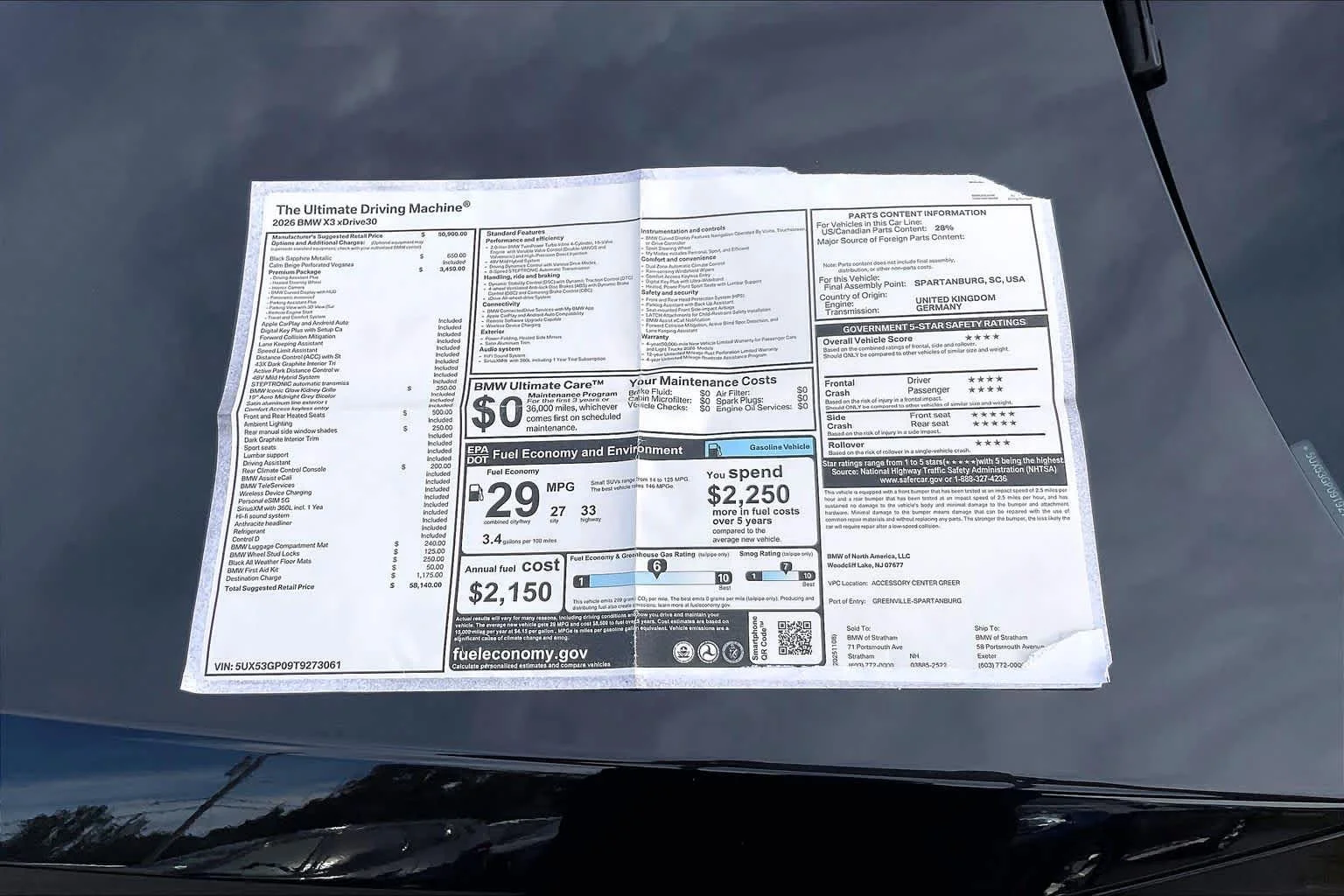 New 2026 Black Sapphire Metallic BMW 30 xDrive image 18