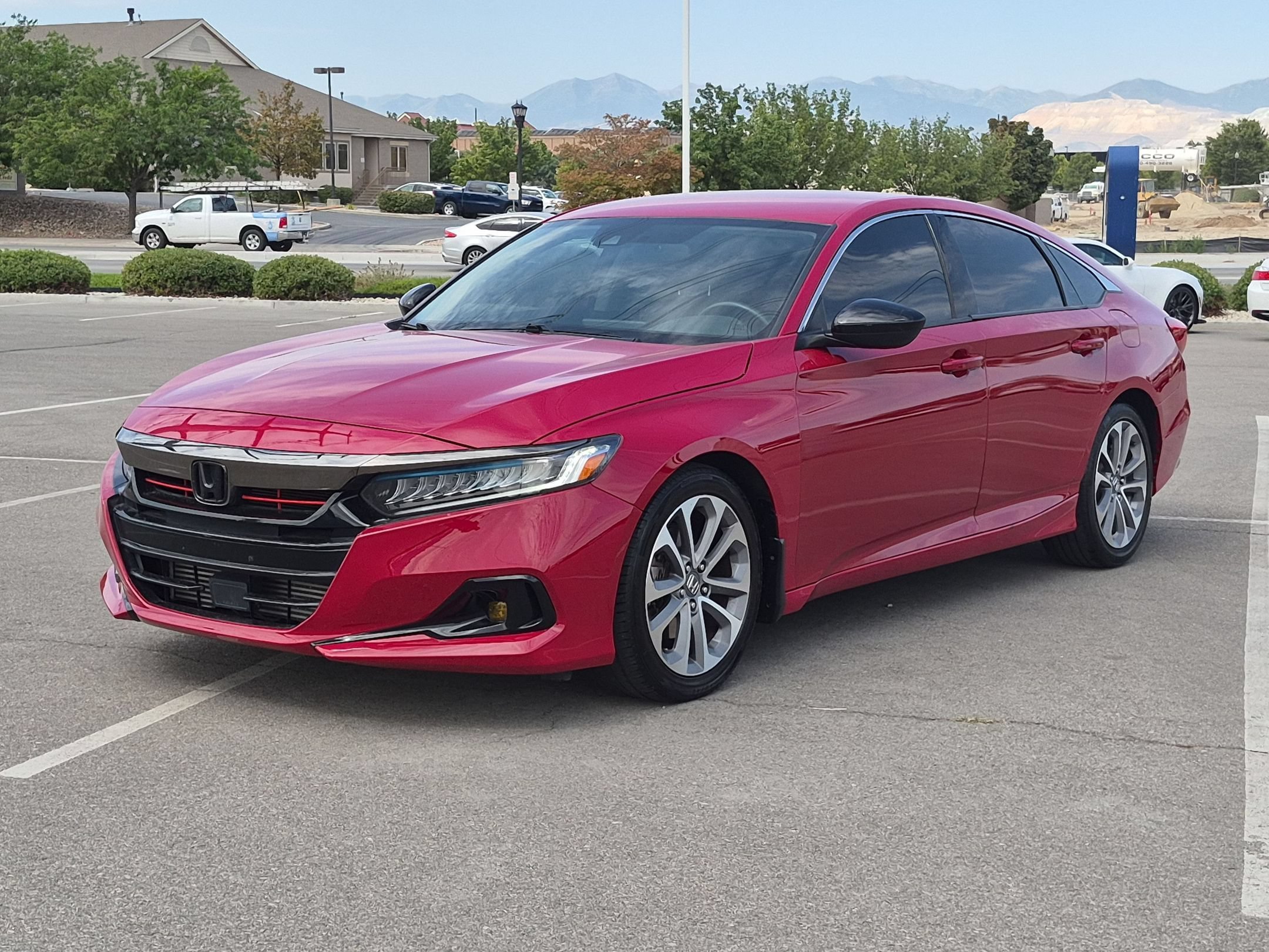 Used 2021 Red Honda Sport SE image 8