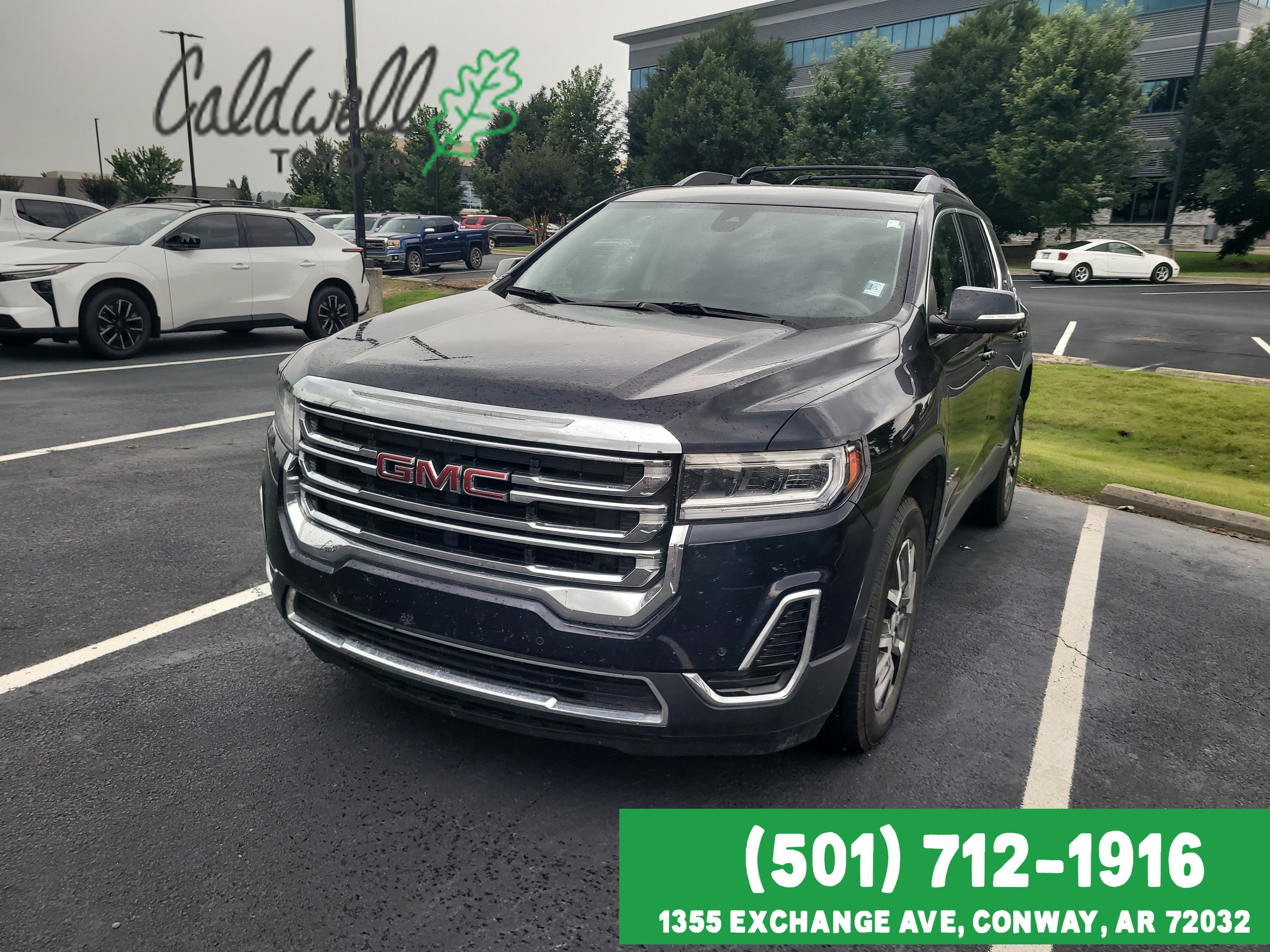 Black 2021 GMC Acadia SLE FWD SUV / Crossover Front-Wheel Drive 