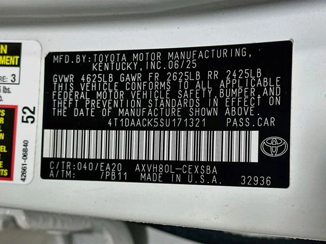 Certified Pre-Owned 2025 Toyota Camry SE