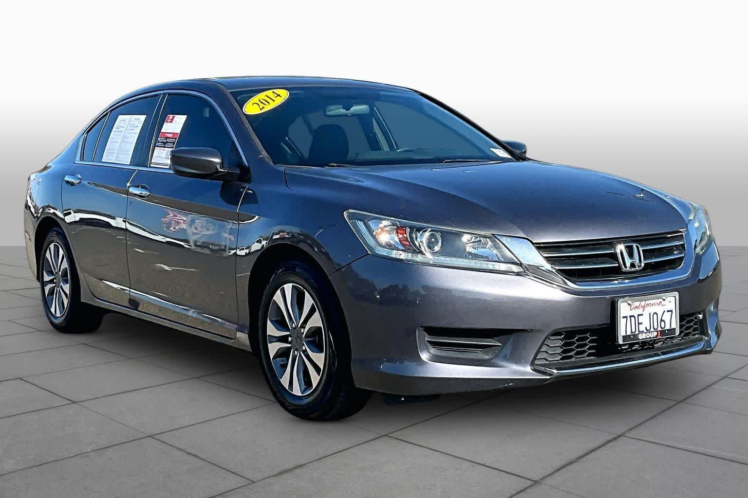 Used 2014 Honda Accord LX with VIN 1HGCR2F34EA049088 for sale in Folsom, CA