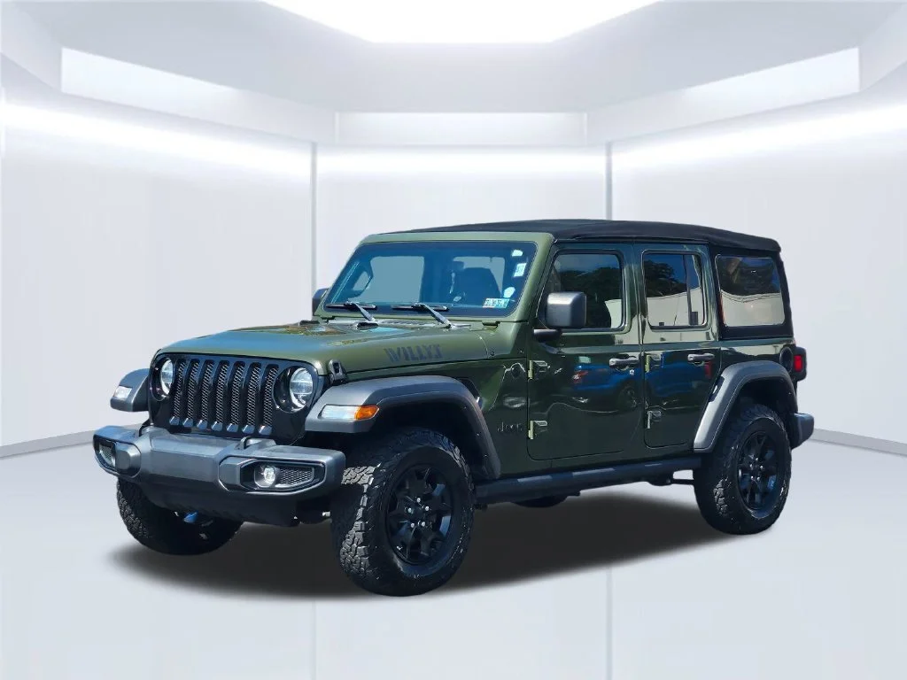 Certified Used 2022 Green Jeep Unlimited Willys image 2